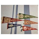 Vintage Sports Souvenir Pennants