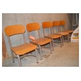 Set of 5 youth desk chairs