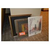 3 frames decorator pictures. 16"x17", 13"x15" &