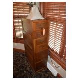 5 drawer wood file. 57"x15"x27"