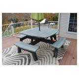 Picnic table 87"x87"
