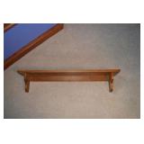 Wood wall shelf. 36"x6"