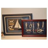 Framed knot displays. 8"x12" & 11"x14"