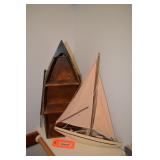 Boat shelf & sailboat decorator