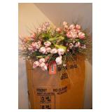 Wreath, trees with lights & assorted.