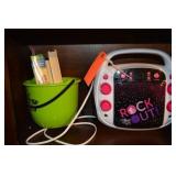 Rock out karaoke machine, no microphone & plastic