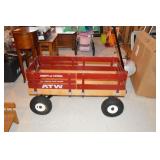 Radio Flyer wagon with wood box & sides
