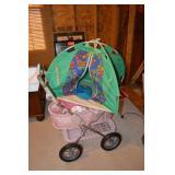 Doll buggy & doll tent