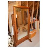 Free standing mirror. 37"x70"