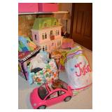 Doll house, Barbie related items & assorted