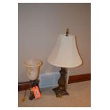 2 lamps with shades 30"& 36"