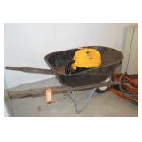 Metal wheel barrow