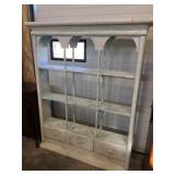 White wood shelf 60x11x74