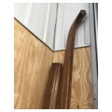 2 oak railings 8 & 9.5 feet long