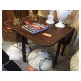 Gateleg drop leaf table with single drawer 15x39