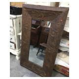 Metal framed mirror 32x54