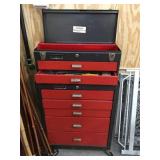 Homak tool box on wheels 22x13x38