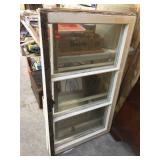 3 wood framed windows 23x40