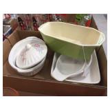 Assorted baking dishes