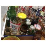 Sprite glass, Budweiser glass, shakers & assorted