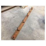 Wall coat rack 63 inches long