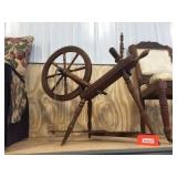 Spinning wheel 34 inches long x 30 inches tall