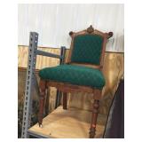 Chair on porcelain casters