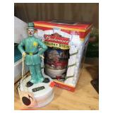 Budweiser holiday stein & musical figurine