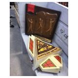 Damaged lighted Blatz sign & Michelob sign