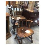 25 inch swivel stool & wood chair