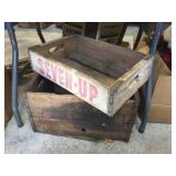 Wood crates, damaged bottom