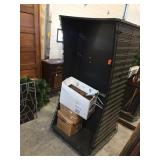 Retail display rack on wheels 33x22x73