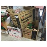 3 boxes of holiday decorations
