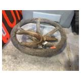Oar lock & valve wheel