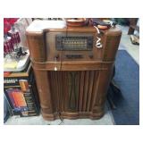 General Electric floor cabinet radio 28x13x40