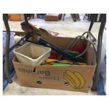 Air pump, sprinklers & assorted