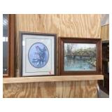 2 framed decorator pictures