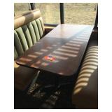 Double pedestal table 30 x 60 x 30