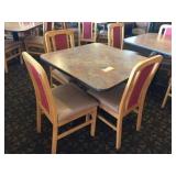 Pedestal table 36 x 36 x 30 with three chairs
