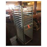 Sheet pan cart has a bad wheel