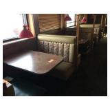 Row of booths 46 inches wide