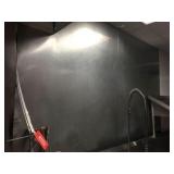 Stainless on wall & ceiling & copper pipe