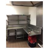 Dishwasher Outtake with tray storage and