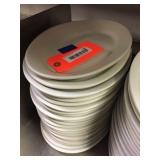 Stack of oval plates