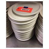 Stack of oval plates