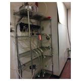 Five shelf wire rack 18 x 48 includes gauges and