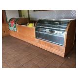 Two bakery displays and check out counter