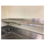Stainless wall shelf 72 x 14