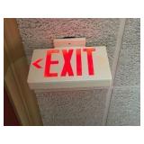 Lighted exit signs