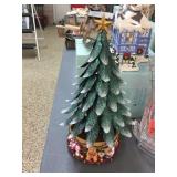 Wind up musical Christmas tree decorator 15" tall
